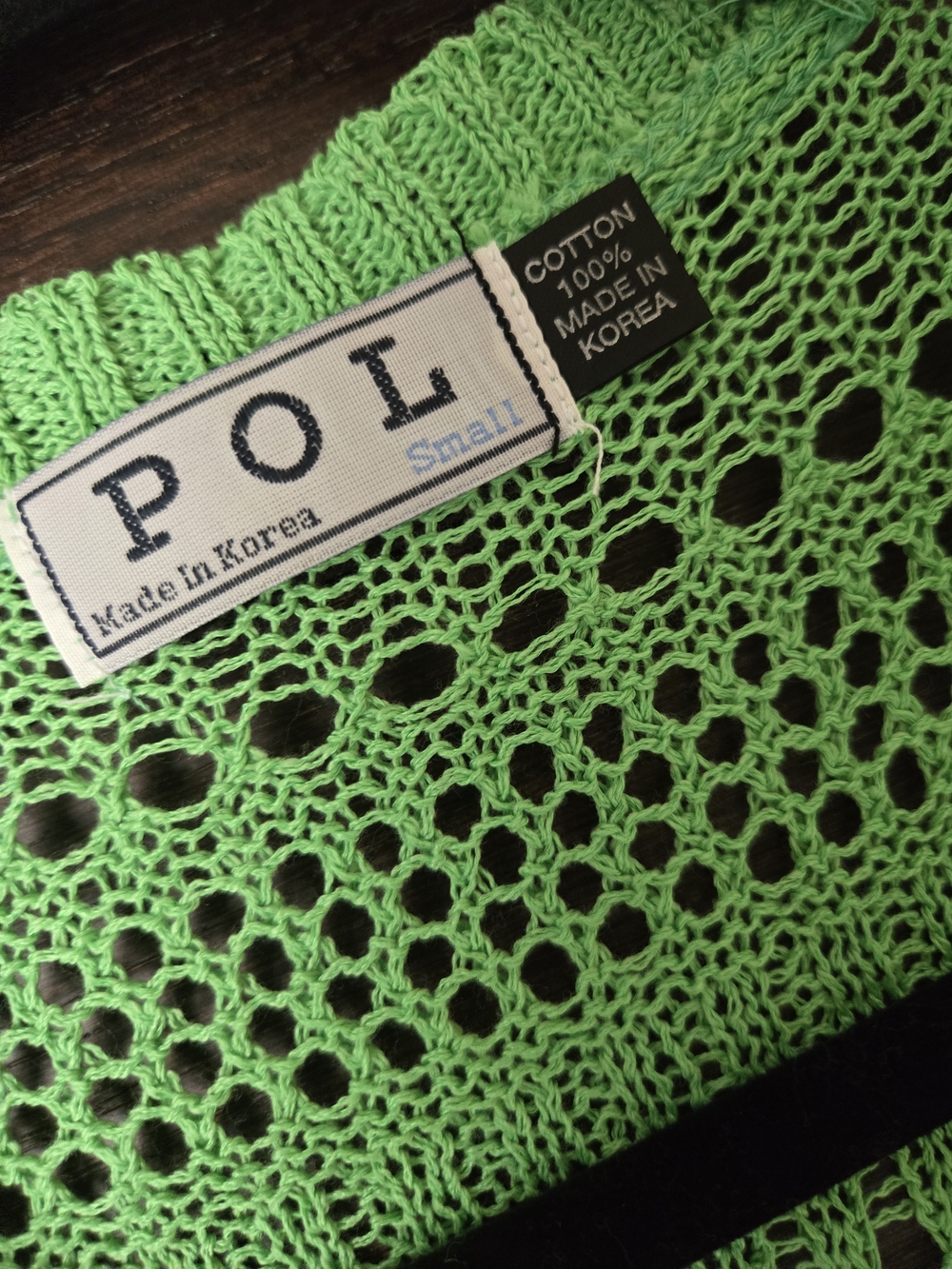 POL Cardigan Top Kelly Green Womens Small NWOT - Picture 7 of 10